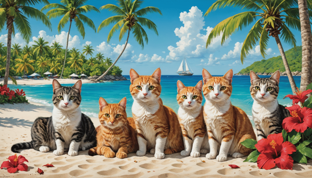 Chats en voyage et astuces de sérénité pour séjours dans les Caraïbes