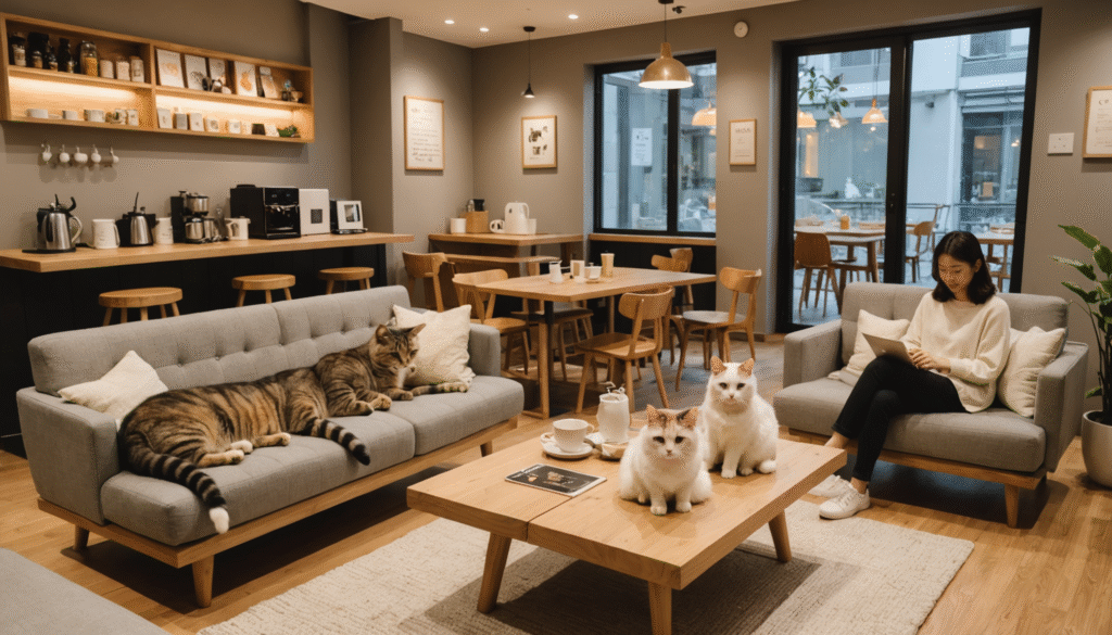 Cafés à chats et adresses insolites à Séoul