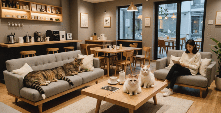 Cafés à chats et adresses insolites à Séoul