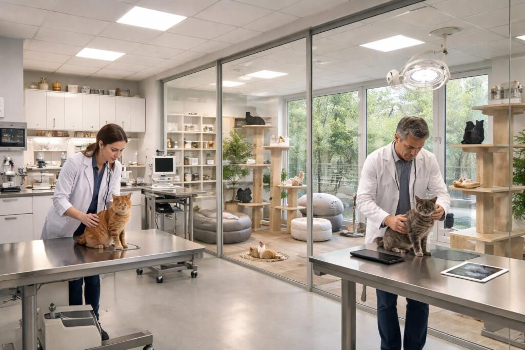 Les meilleures solutions professionnelles pour cliniques vétérinaires et refuges félins en France