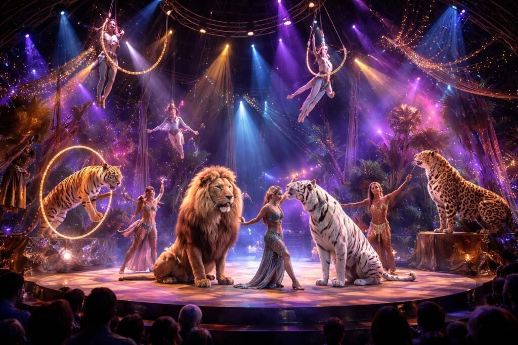 Spectacles félins avec le Cirque du Soleil pour une expérience artistique unique