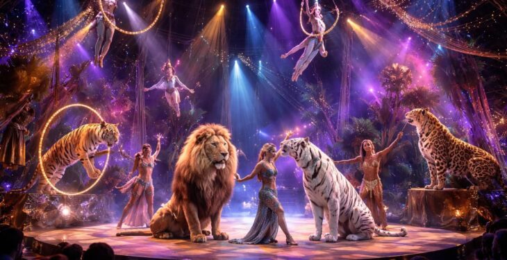 Spectacles félins avec le Cirque du Soleil pour une expérience artistique unique