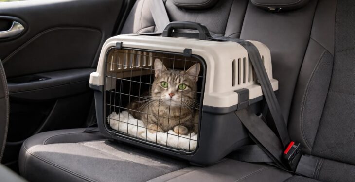 Transporter votre chat en sécurité avec une cage adaptée pour Citroën C3 ou Renault Clio