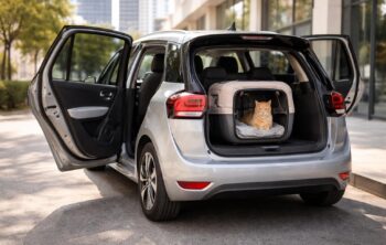 Transporter votre chat en toute sécurité avec cages adaptées dans les Citroën C4 Picasso