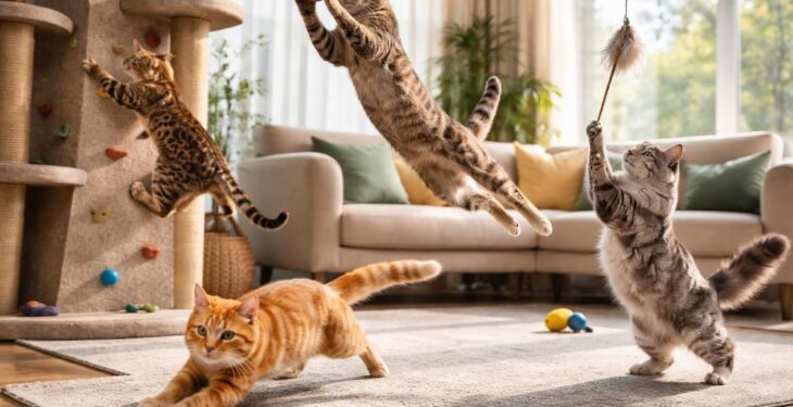 Univers du chat : pourquoi les félins adorent jouer comme de vrais sportifs