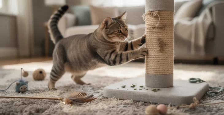 Griffoir pour chat joueur : comment choisir et enrichir l’espace de jeu félin