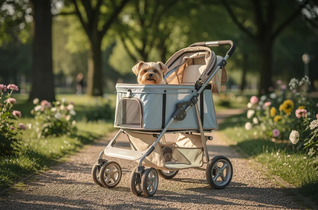 Poussette pour chien, quelle est cette tendance qui séduit de plus en plus de propriétaires ?
