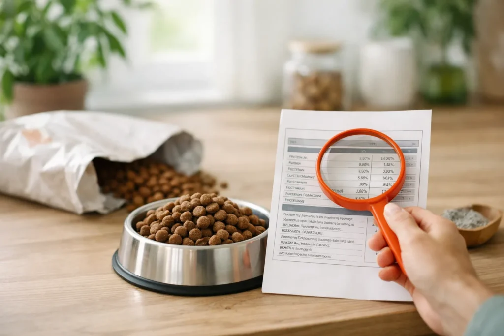 Croquettes pour chien : lire l’étiquette, protéines, cendres, ce qui compte