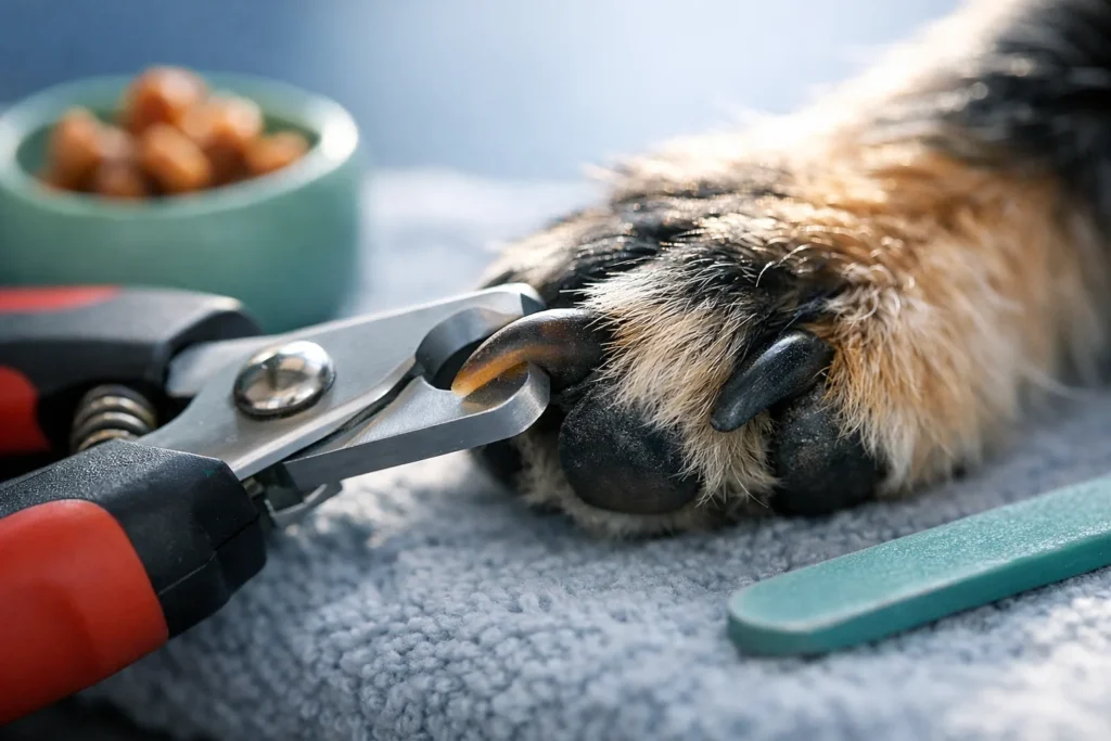 Couper les griffes d’un chien qui a peur : méthode en cinq séances